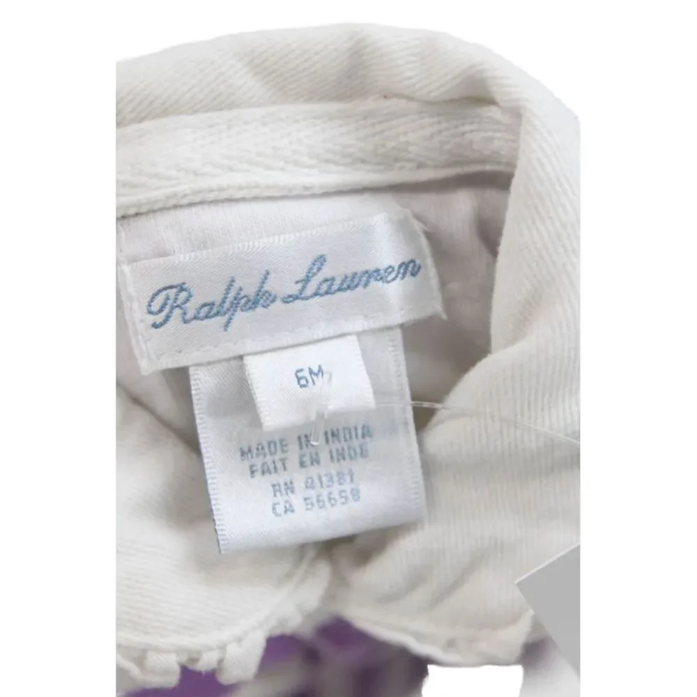 Ralph Lauren Baby Striped One-Piece White Size 6M